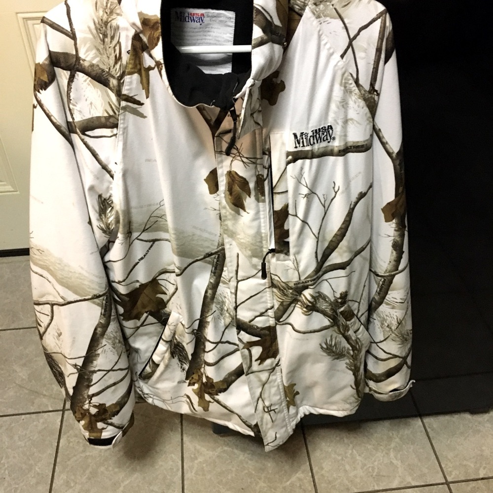 Gently used snow camo coat